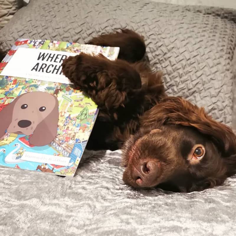 Archie with his Personalized Where's Book