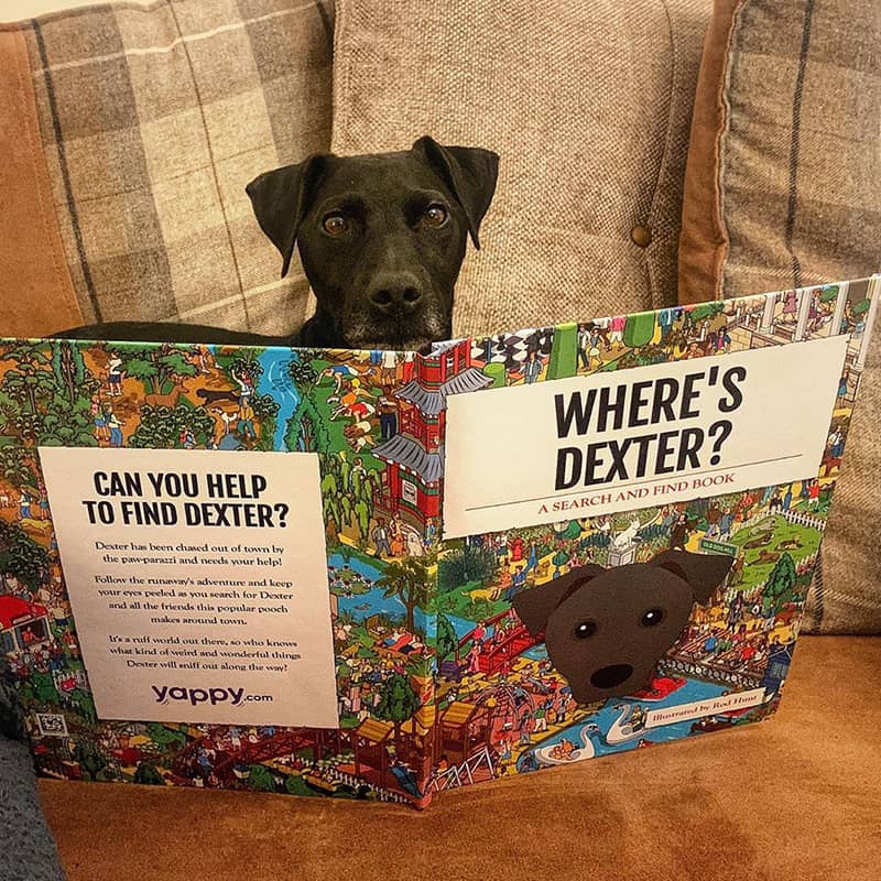 Dexter with his Personalized Where's Book